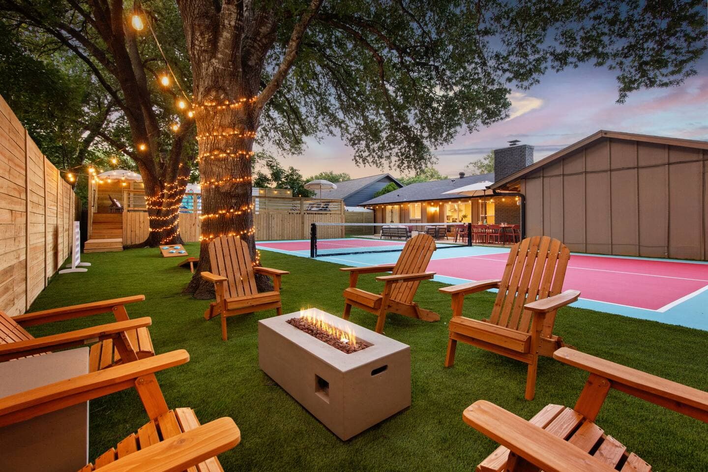 Private pickleball court